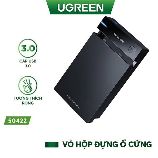 Đại lý Phân phối Hộp đựng ổ cứng 3.5inch Sata/ USB 3.0 hỗ trợ 10TB .